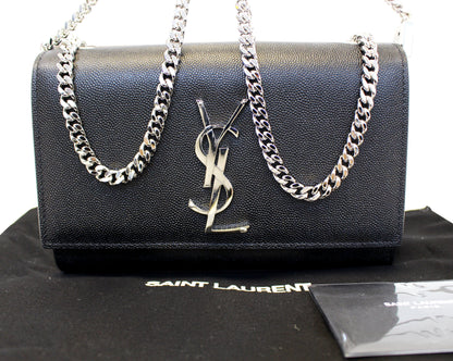 Saint Laurent Kate Leather Black Crossbody Style 3