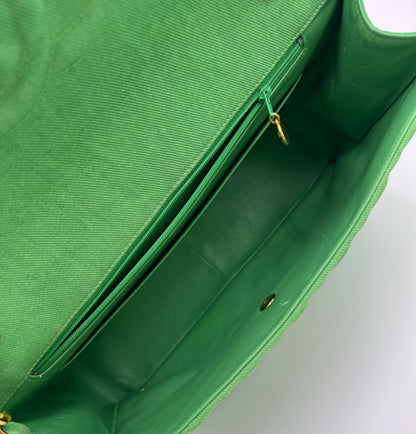 Chanel Luxury Leather Green Shoulder Bag