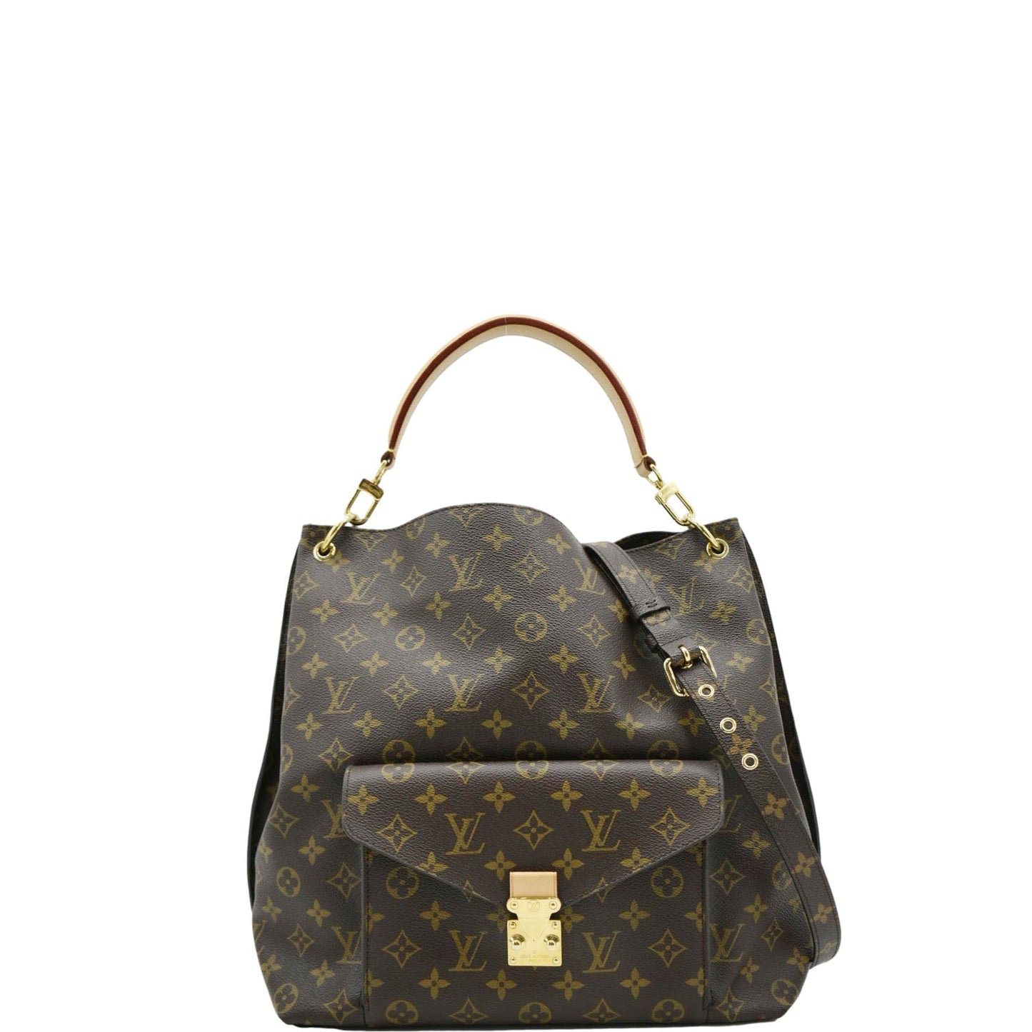LOUIS VUITTON Metis Hobo Monogram Canvas Shoulder Bag Brown