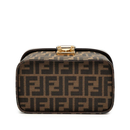 Fendi Zucca Canvas Leather 2Way Shoulder Bag
