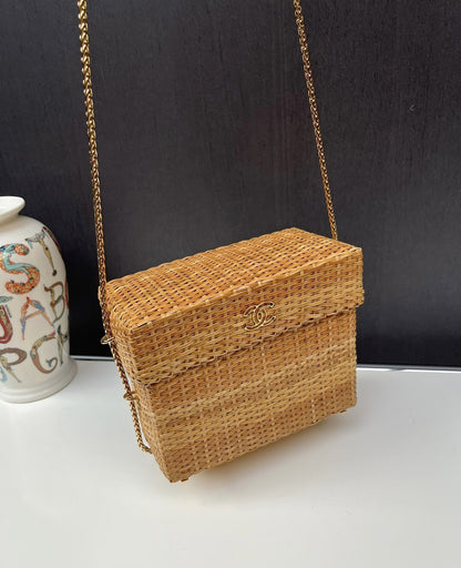 Rare Chanel Bamboo Chain Box Bag