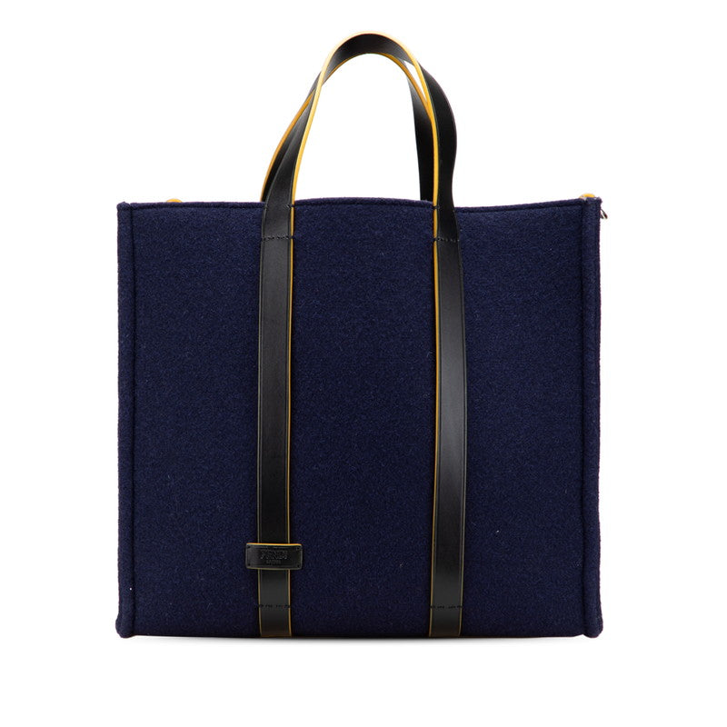 Fendi Tote Leather Red Tote Bag Style 18