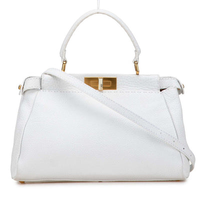 Fendi Peekaboo Selleria Leather 2Way Bag
