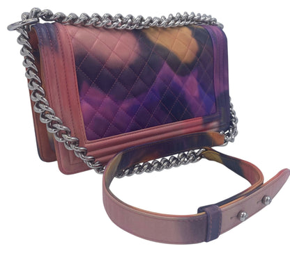 Chanel 15P Limited Edition Flower Power Medium Lambskin Boy Flap Bag
