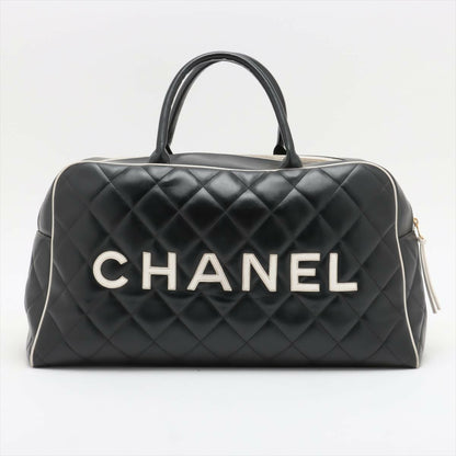 Chanel Diamond-Quilted Lamb Skin Bowling Bag