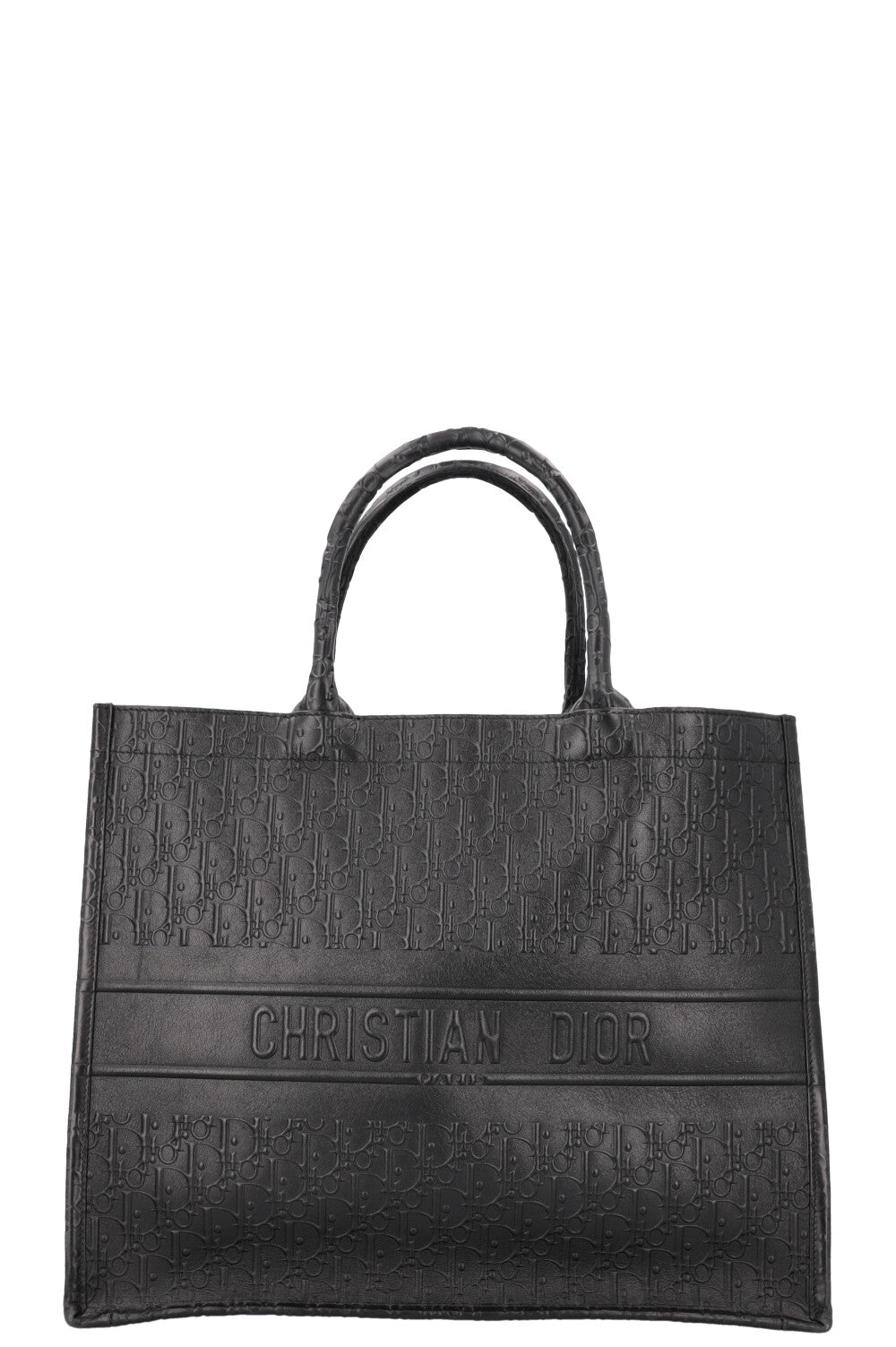 Dior Book Tote Leather Black Tote Bag Style 2