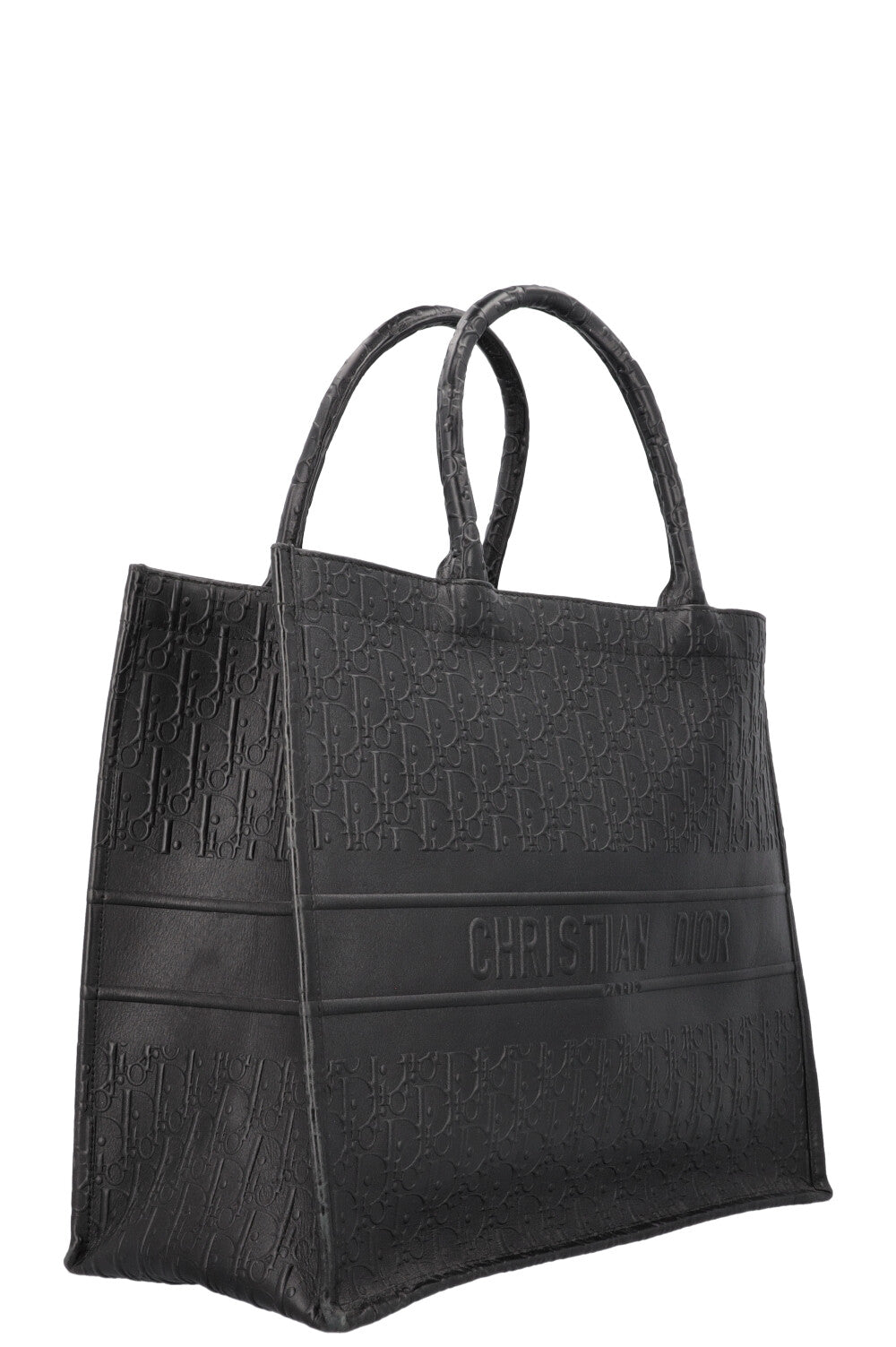 Dior Book Tote Leather Black Tote Bag Style 2