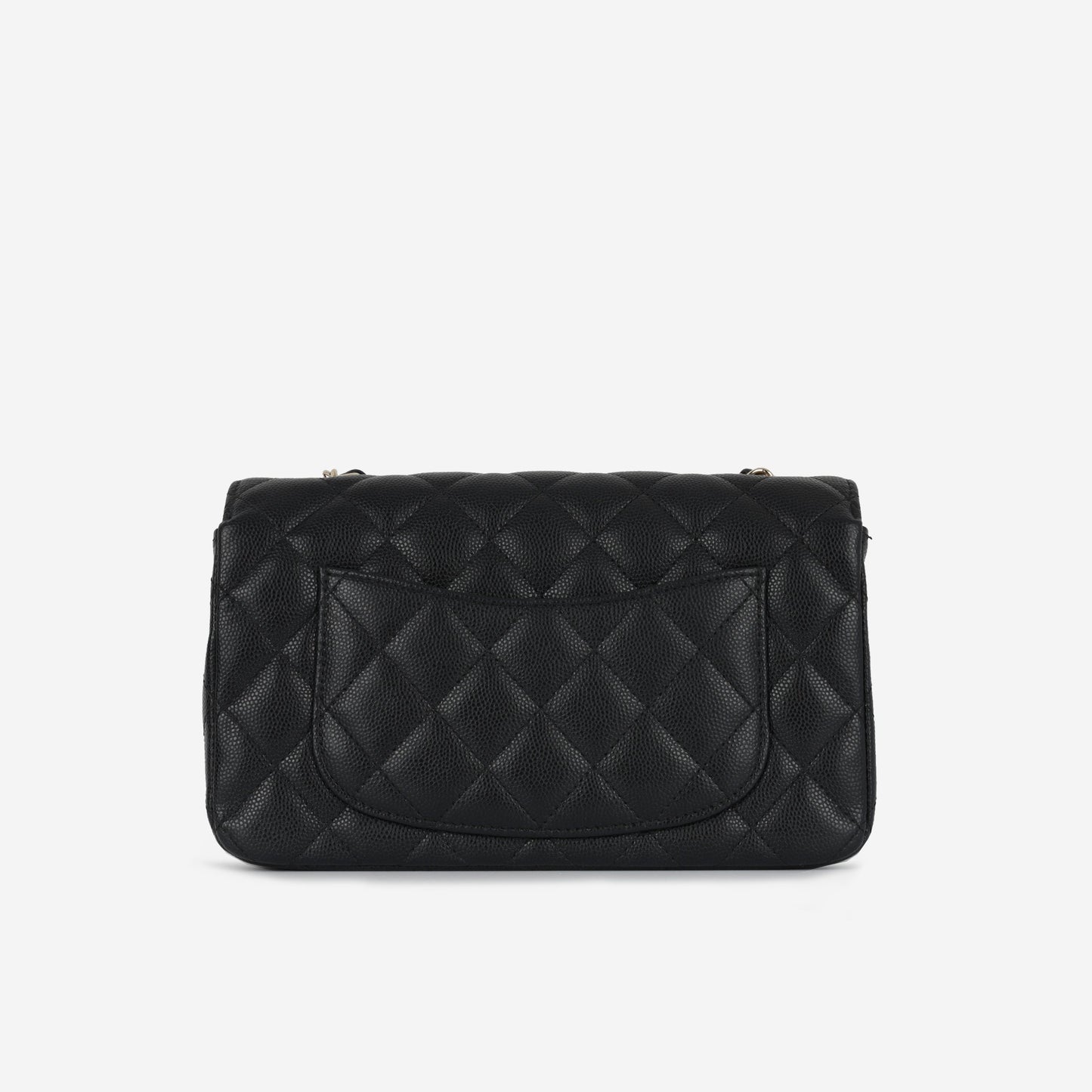 Chanel Classic Flap Lambskin Black Shoulder Bag Style 125