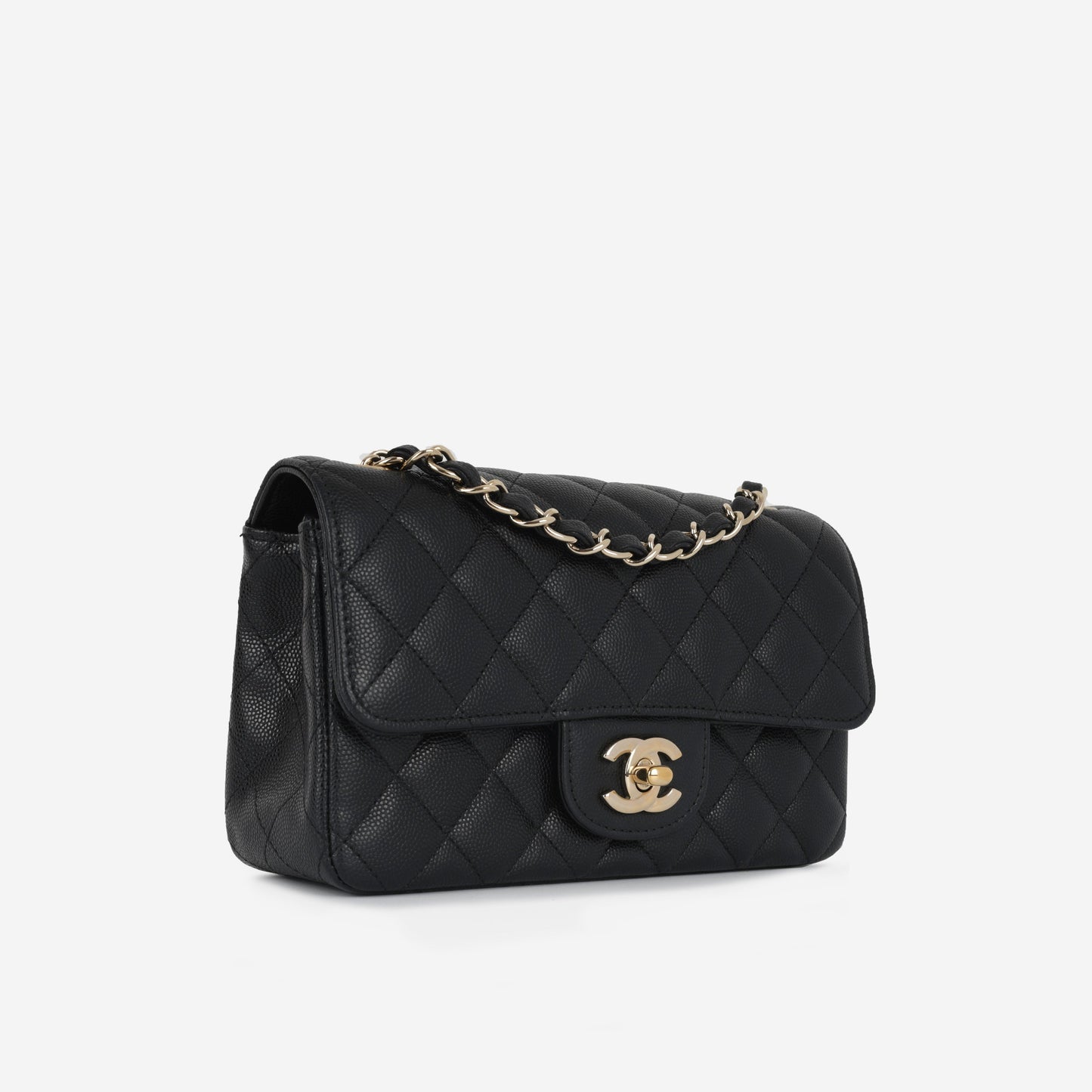 Chanel Classic Flap Lambskin Black Shoulder Bag Style 125