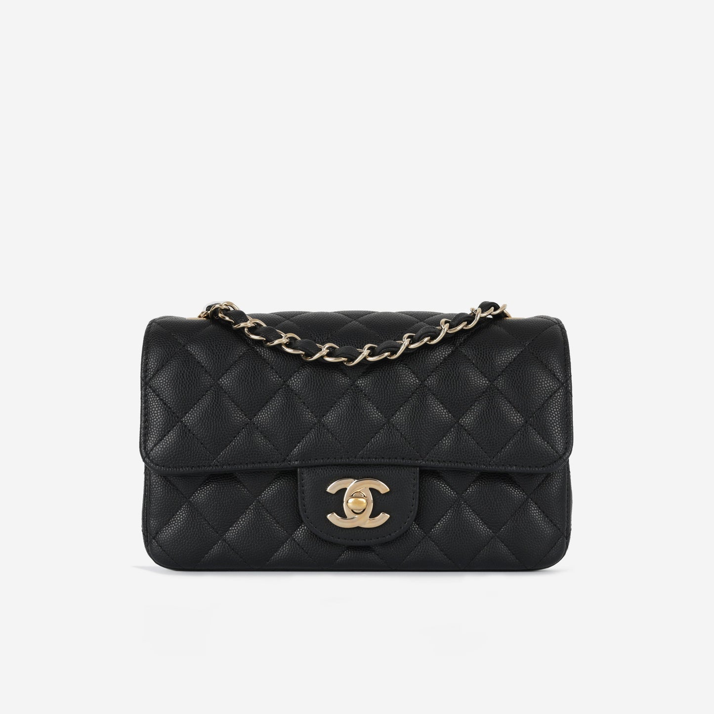 Chanel Classic Flap Lambskin Black Shoulder Bag Style 125