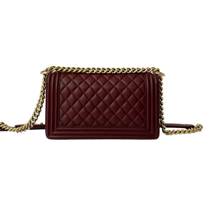Chanel Boy Lambskin Shoulder Bag Style 19