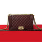 Chanel Boy Lambskin Shoulder Bag Style 19