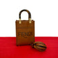 Fendi Sunshine Leather Red Tote Bag Style 11