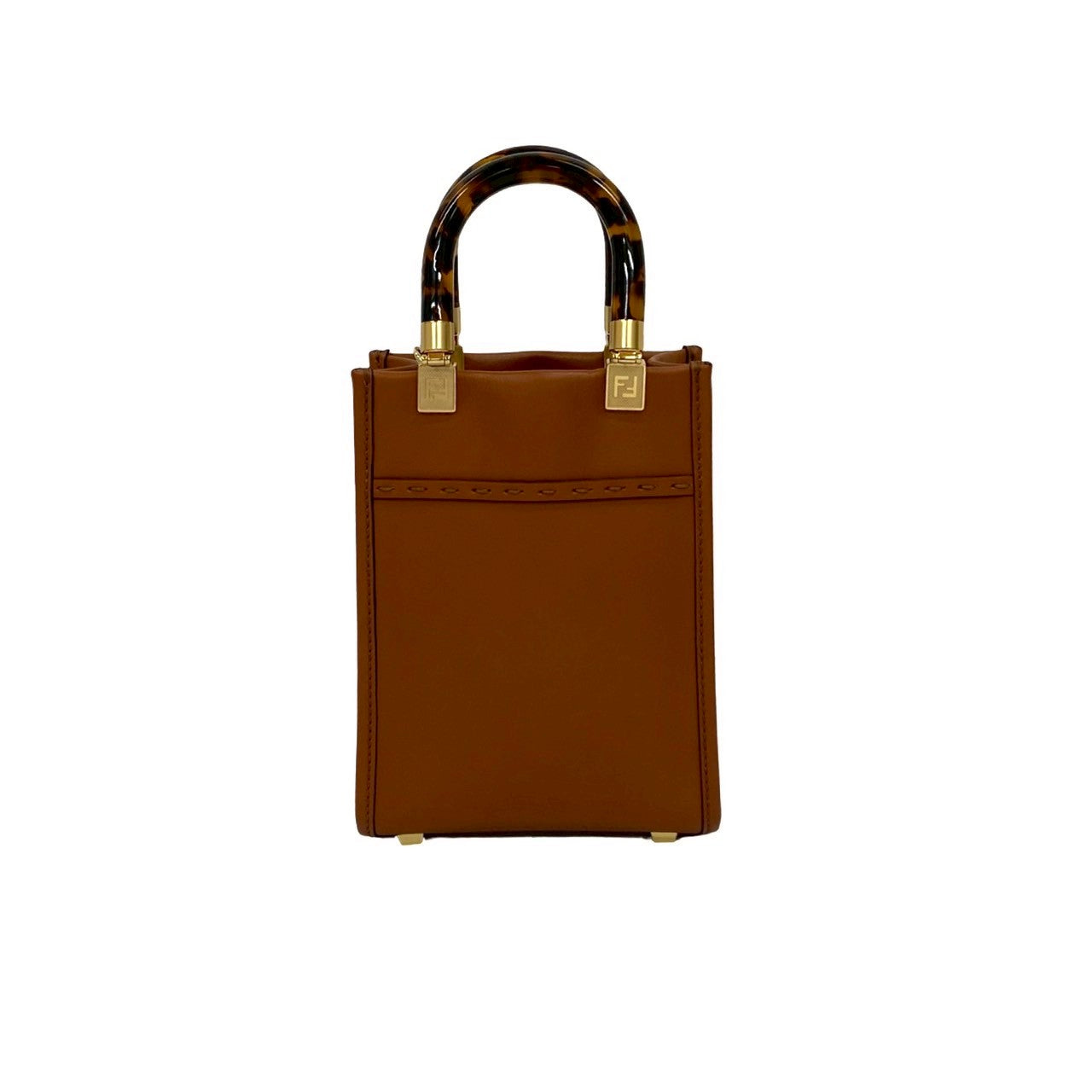Fendi Sunshine Leather Red Tote Bag Style 11