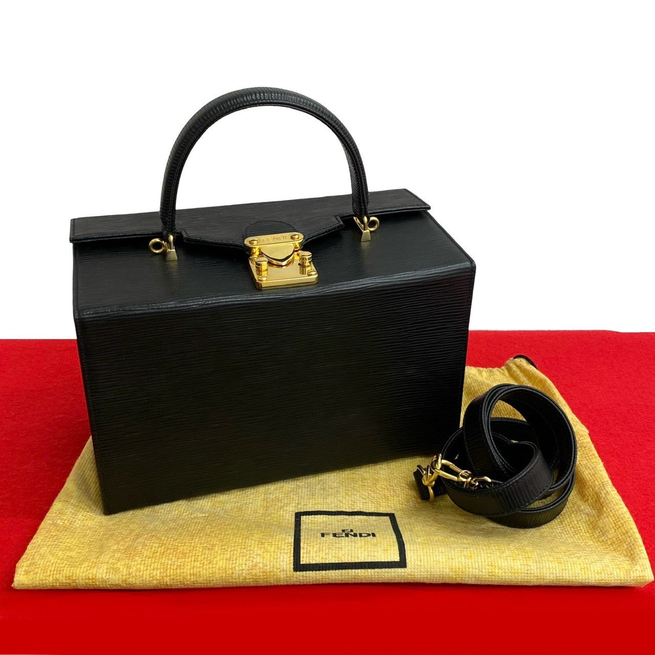 Fendi Epi Leather 2Way Handbag Shoulder Bag