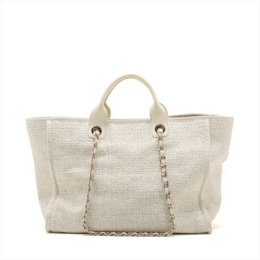 Chanel Canvas Large Deauville Tote Bag