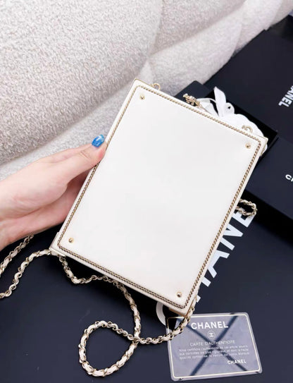 Chanel Luxury Leather Gold Handbag Style 13