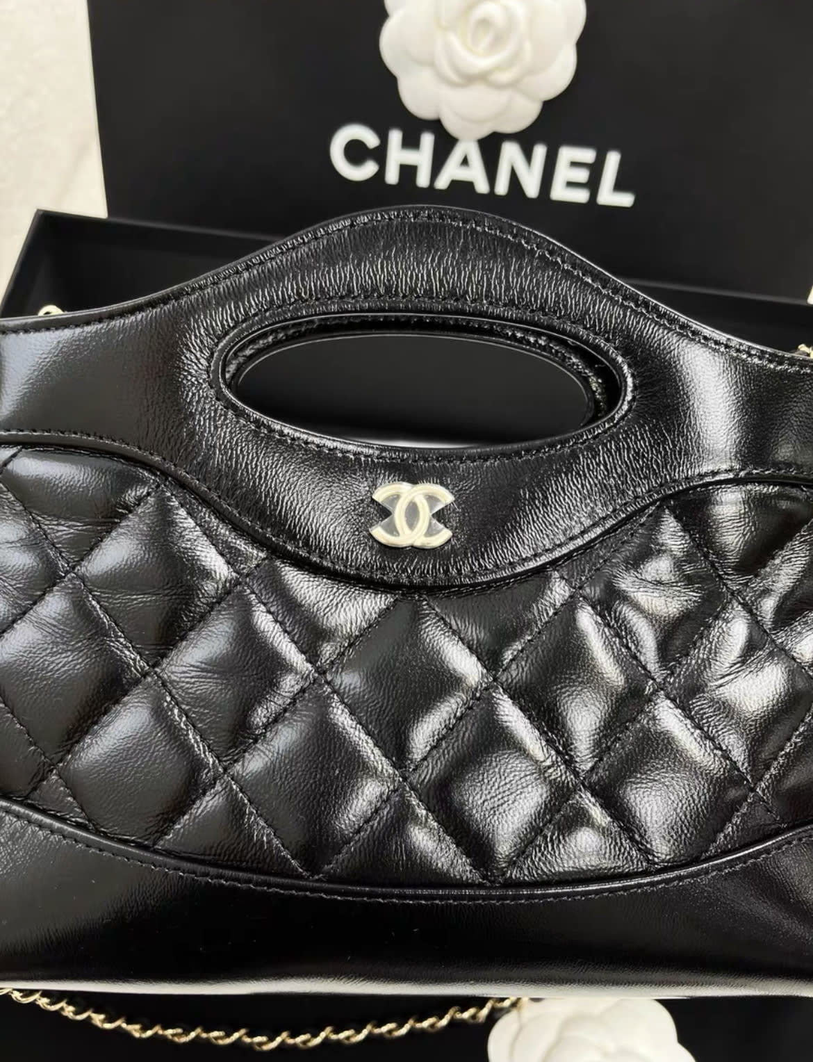 Chanel Luxury Leather Black Handbag Style 15