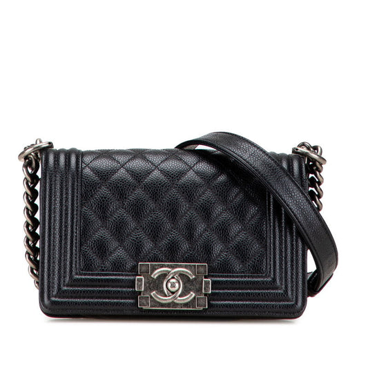 Chanel Boy Chanel Matelassé Caviar Skin Shoulder Bag