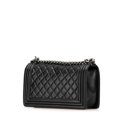 Chanel Boy Chanel Matelasse Lambskin Shoulder Bag