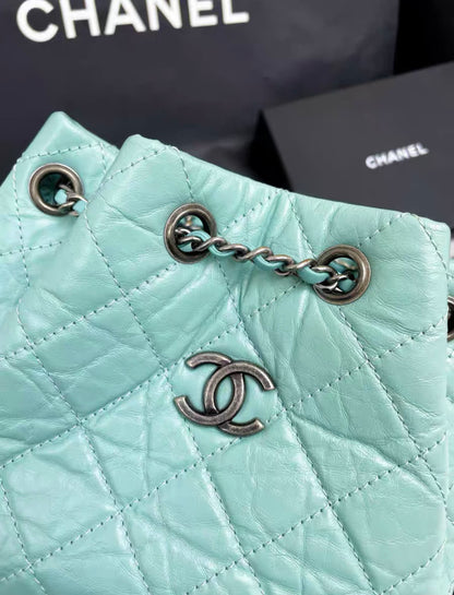 Chanel Luxury Leather Blue Shoulder Bag