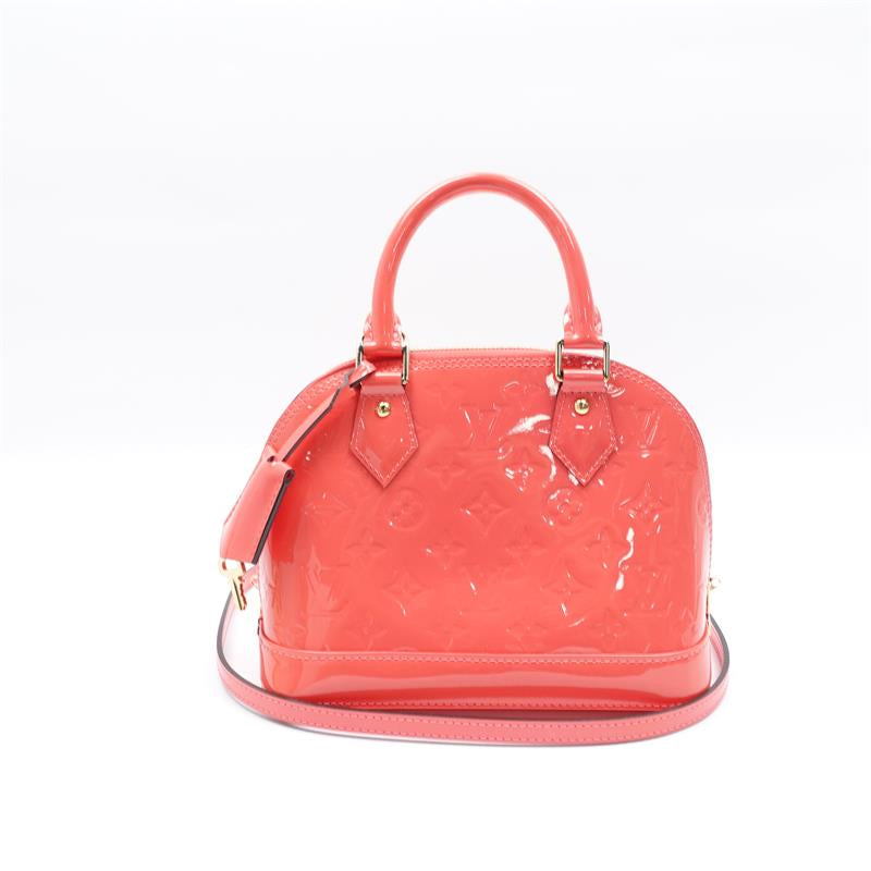 Louis Vuitton Alma BB Pink Vernis Shoulder Bag