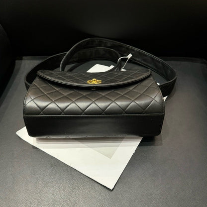 Chanel Quilted Leather Black Crossbody