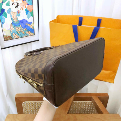 Louis Vuitton Alma Damier Ebene Tote Bag