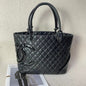 Chanel Cambon Leather Black Tote