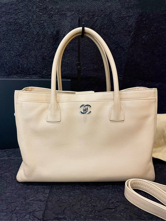 Chanel Caviar Beige Luxury Handbag Style 2