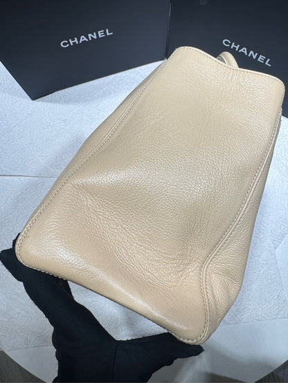 Chanel Caviar Beige Luxury Handbag Style