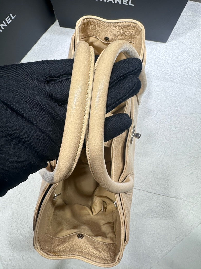 Chanel Caviar Beige Luxury Handbag Style 2