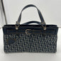 Dior A8028 Navy Canvas Shoulder Bag