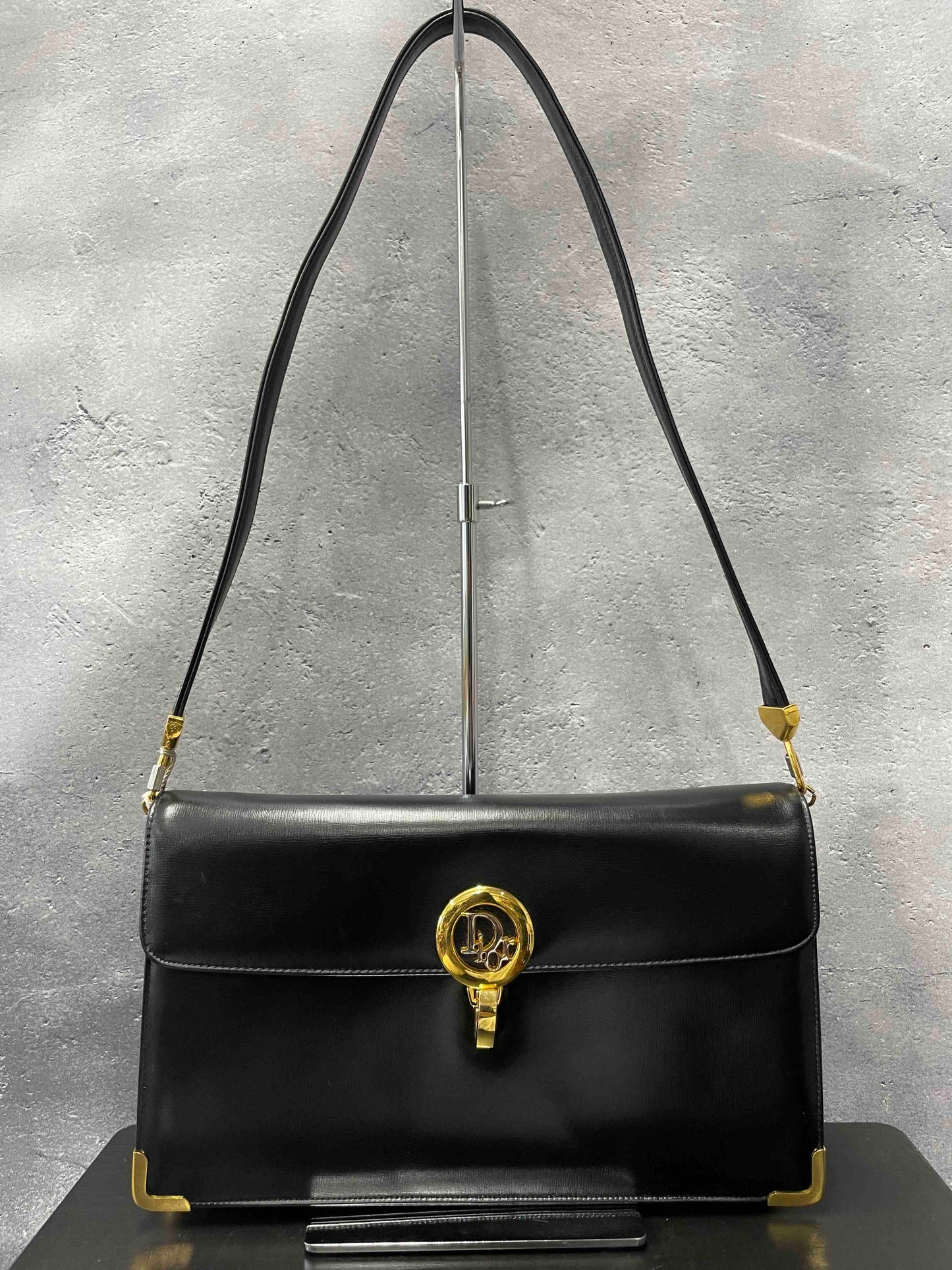 Dior Shoulder Bag Re98943100 Black Leather