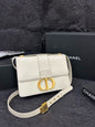 Dior Montaigne White Shoulder Bag - 24Cm X 17Cm Designer Handbag