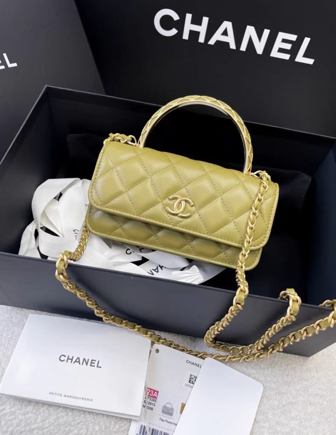 Chanel Luxury Leather Gold Handbag Style 14