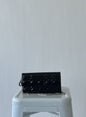 Lady Dior Pouch - Patent Leather Silver Hardware