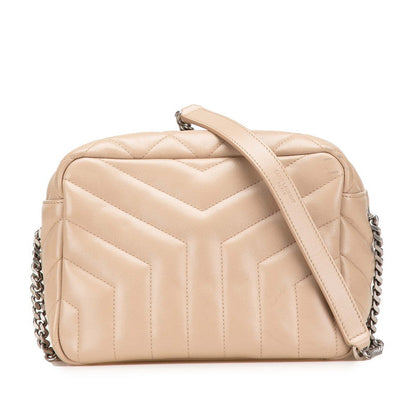 Saint Laurent Loulou Leather Red Shoulder Bag Leather