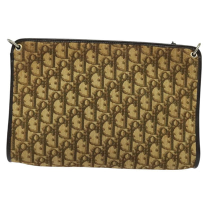 Christian Dior Trotter Shoulder Bag Canvas Brown Canvas Bag Style 2