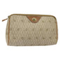 Christian Dior Honeycomb Zip Pouch Coated Canvas Beige Pvc Clutche & Pouche Bag ()
