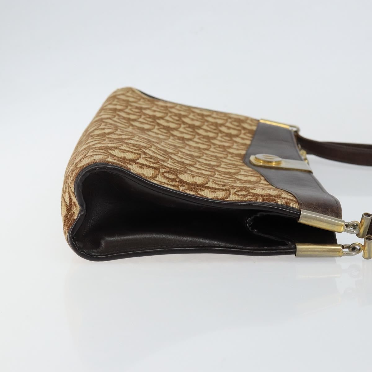 Christian Dior Trotter Shoulder Bag Canvas Brown Canvas Shoulder Bag Bag