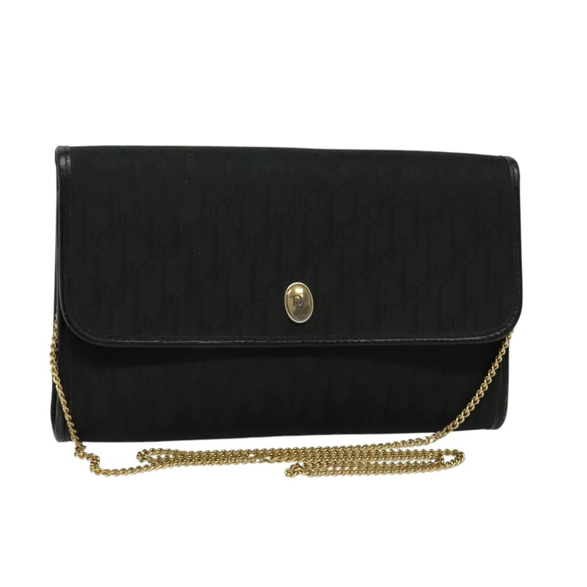 Christian Dior Trotter Crossbody Bag Canvas Black Canvas Shoulder Bag Bag Canvas