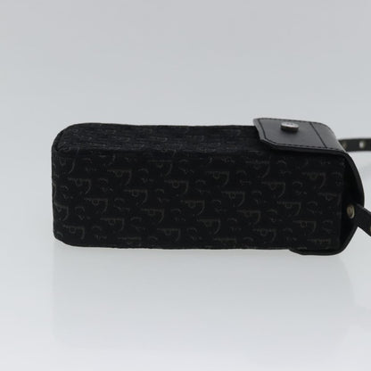 Christian Dior Trotter Pouch Diorissimo Canvas Black Canvas Clutche Pouche Bag