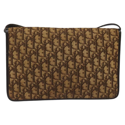 Christian Dior Trotter Shoulder Bag Canvas Brown Canvas Bag ()