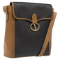 Christian Dior Honeycomb Flap Crossbody Bag Canvas And Leather Black Canvas Bag ()