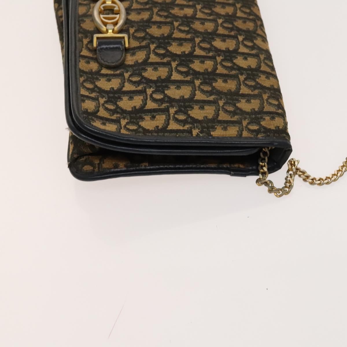 Christian Dior Trotter Shoulder Bag Canvas Brown Canvas Bag Canvas
