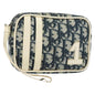 Christian Dior Trotter Pouch Diorissimo Canvas Navy Pvc Clutche Pouche Bag