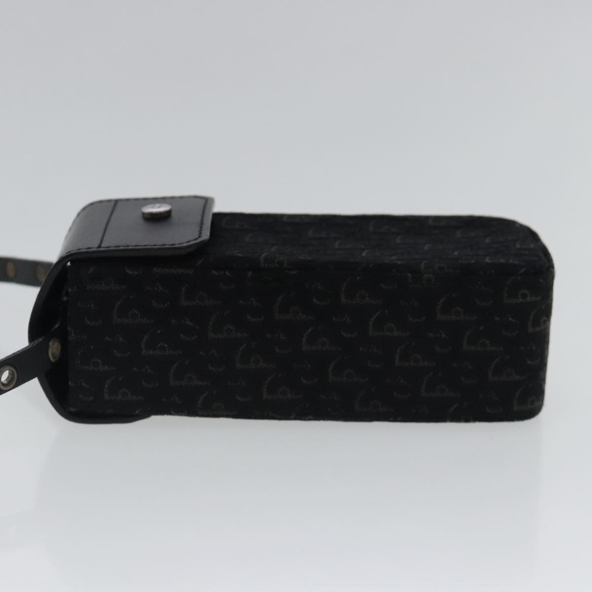 Christian Dior Trotter Pouch Diorissimo Canvas Black Canvas Clutche Pouche Bag