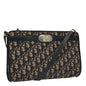 Christian Dior Trotter Shoulder Bag Canvas Navy Canvas Bag ()