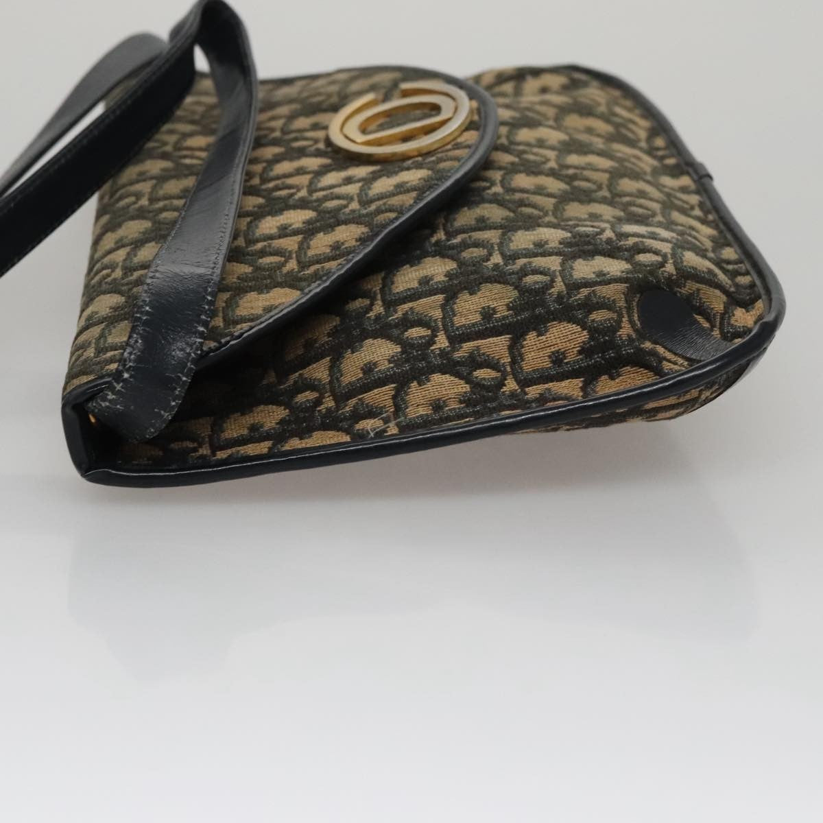 Christian Dior Trotter Shoulder Bag Canvas Navy Canvas Shoulder Bag Bag Canvas